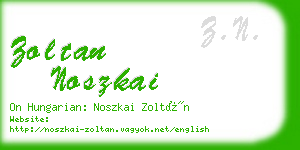 zoltan noszkai business card